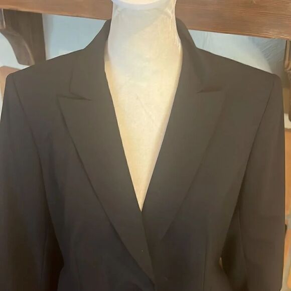 Lafayette 148 New York Two-Button Black Blazer, 4! - Picture 2 of 10